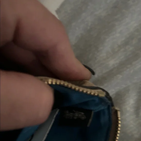 Coach Tan Wristlet with Colorful Pac-Man Motif - Picture 5 of 5